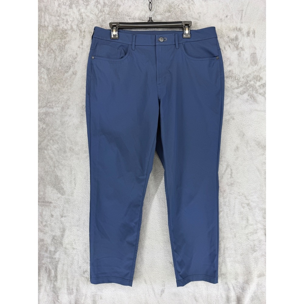 Public Rec All Day Every Day 5-Pocket Pants Mens 34x30 Navy Blue Tapered Stretch